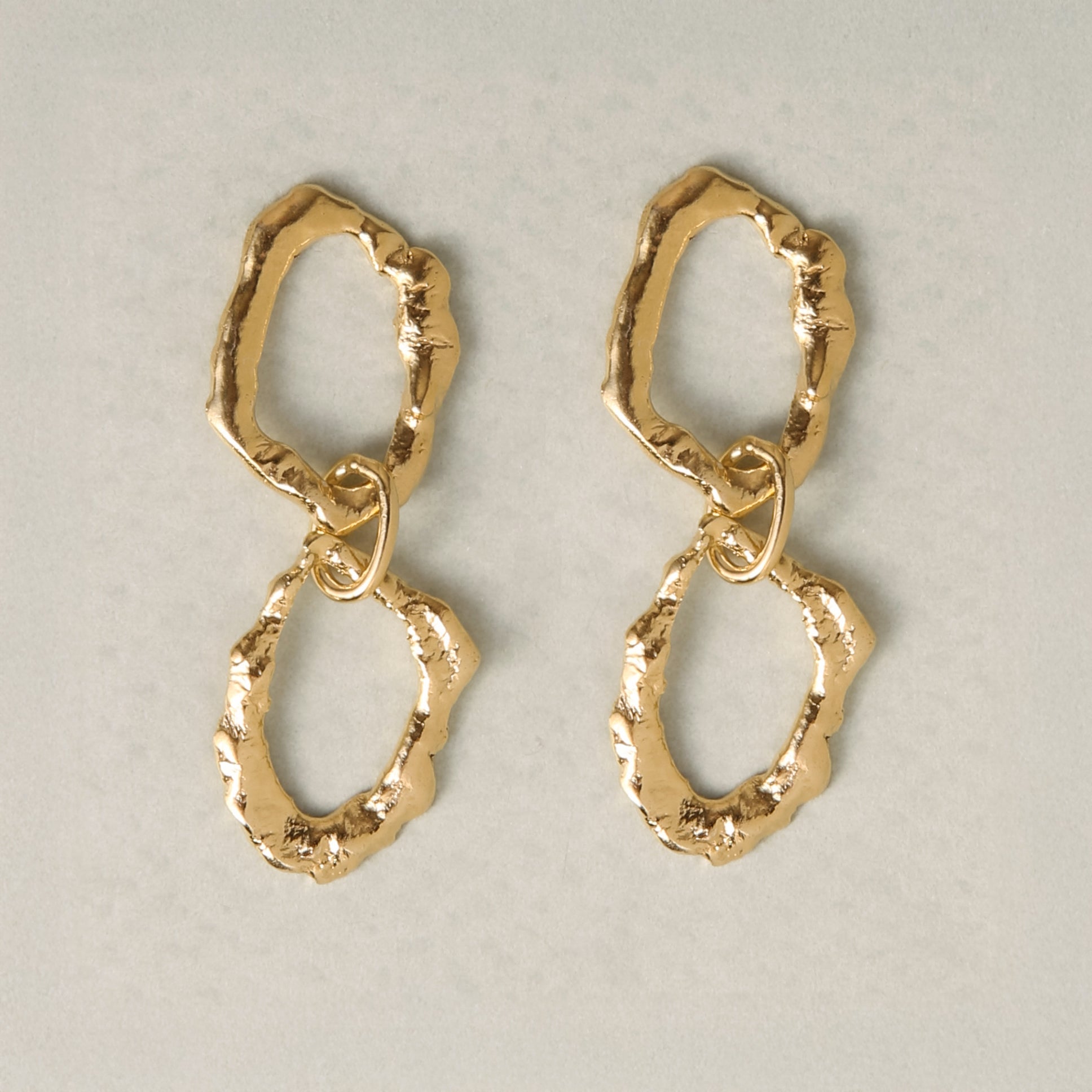 Double Molten  Drip Earrings