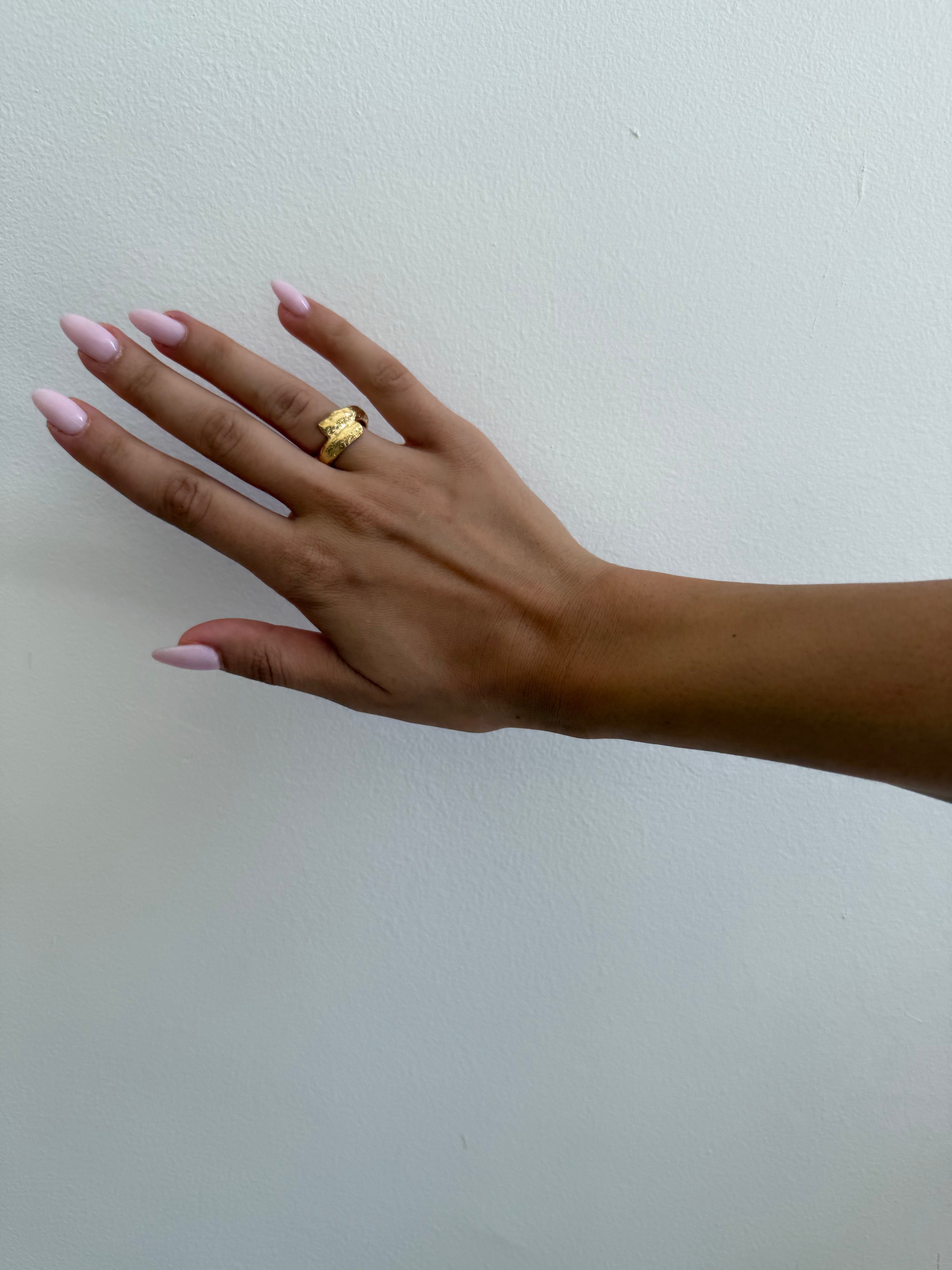 Molten Puzzle Ring Thick