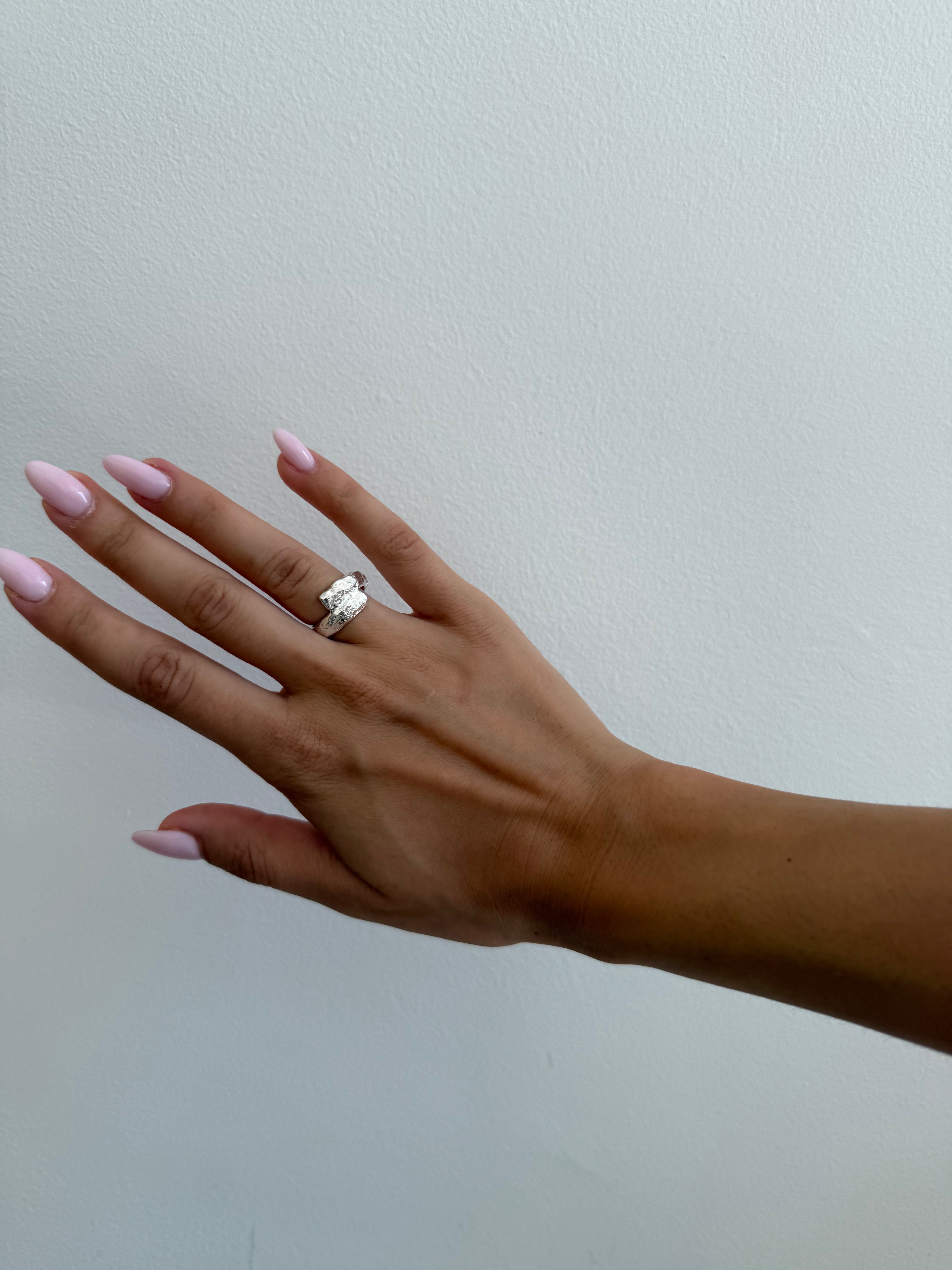 Molten Puzzle Ring Thick