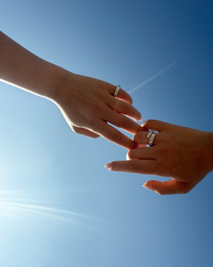 Molten Puzzle Ring Thick