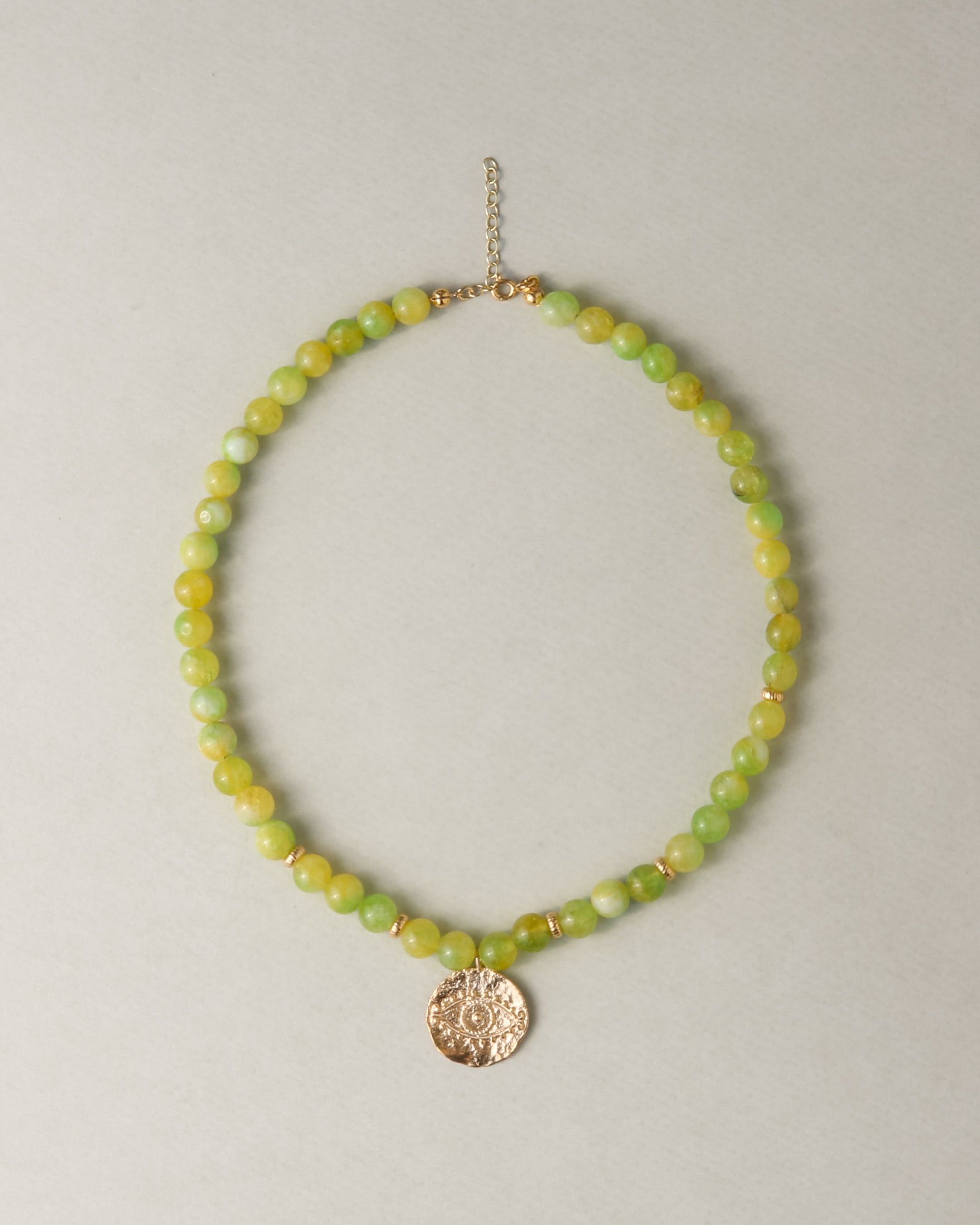 Eye Coin Stone Necklace
