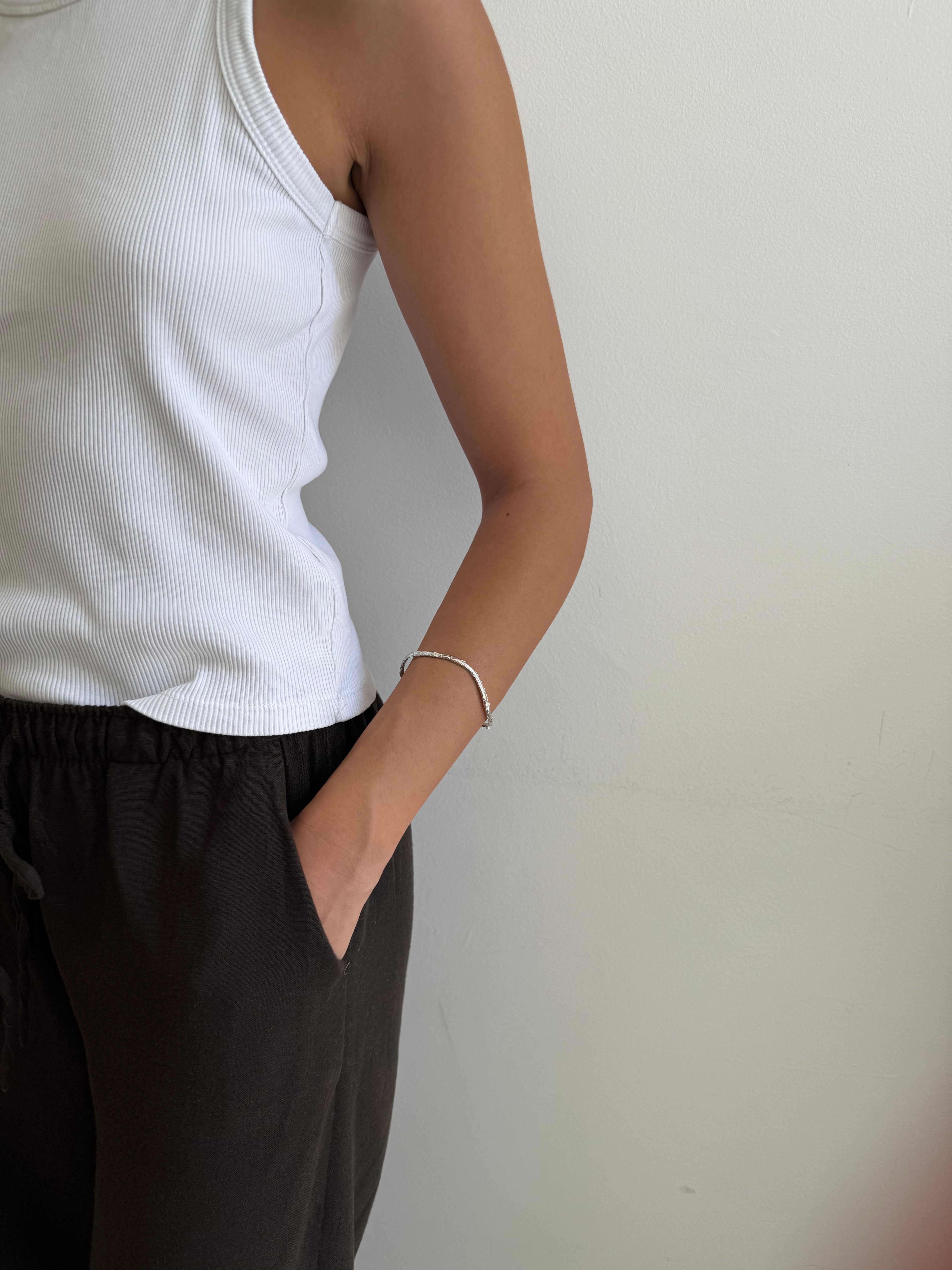 Molten Thin Bangle