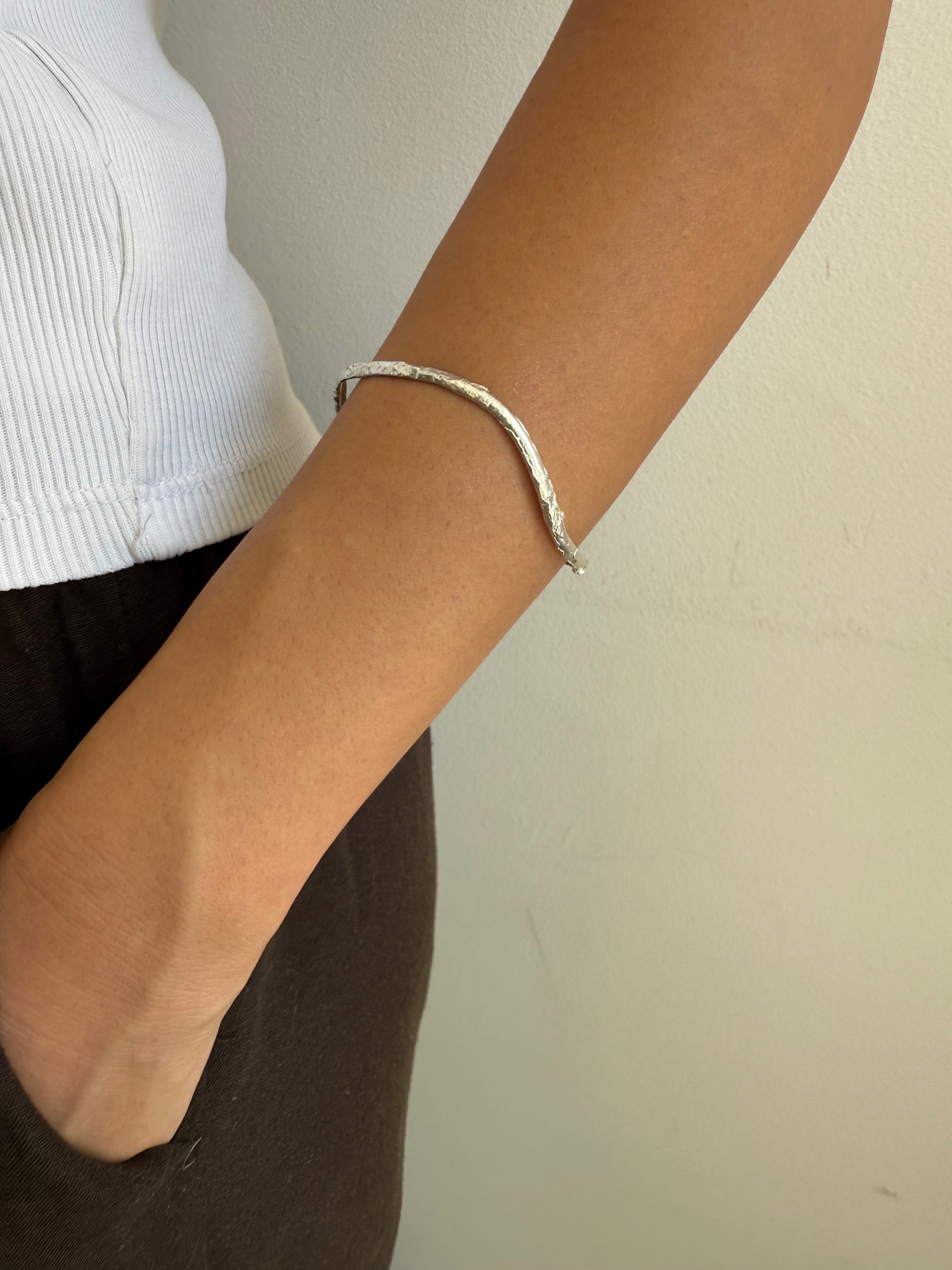 Molten Thin Bangle