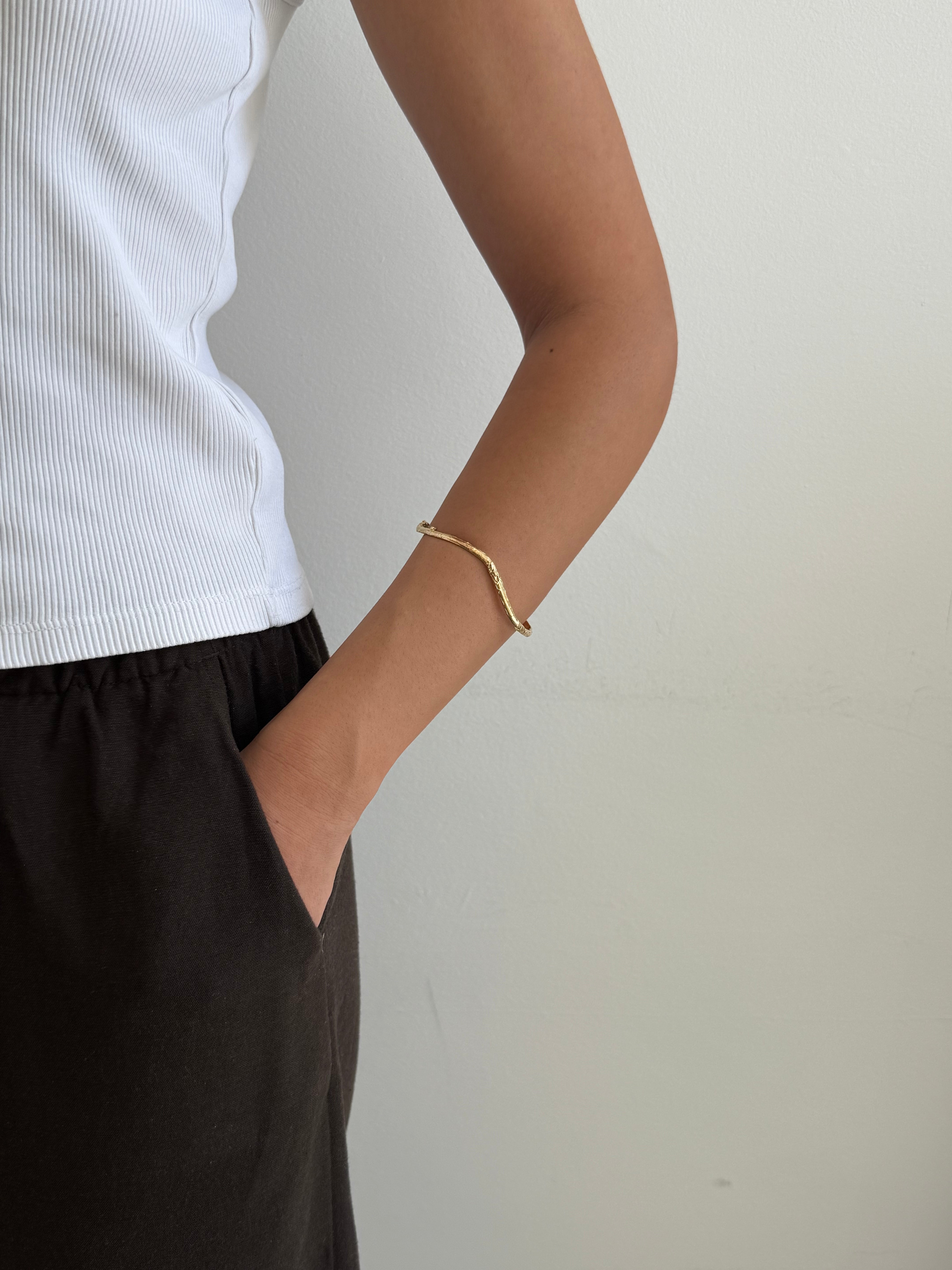 Molten Thin Bangle