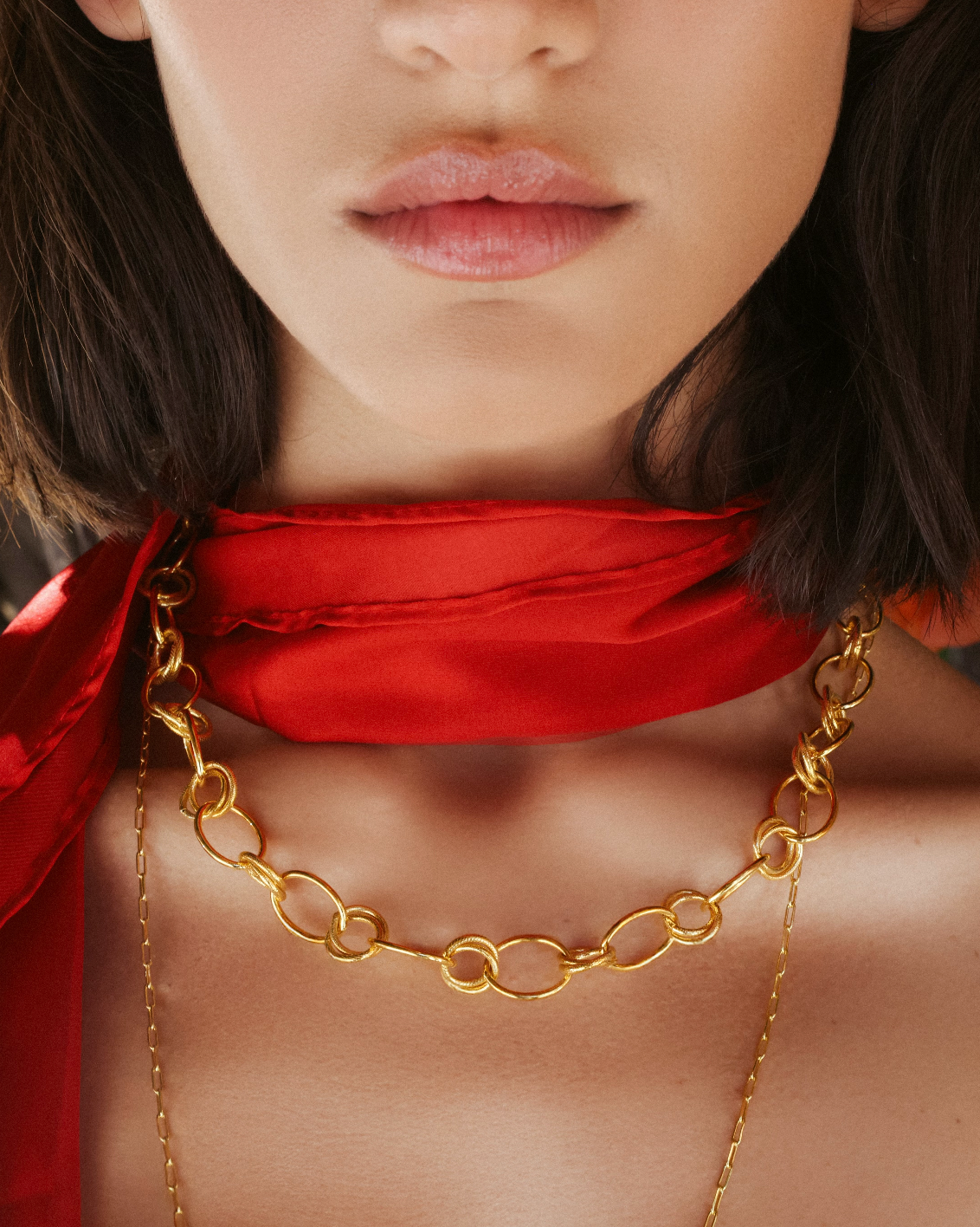 Contrast Chain Necklace
