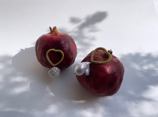 Hearts with Baroque Pearls