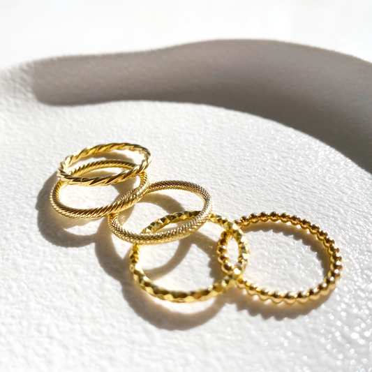 Stackable Gold Plated Ring