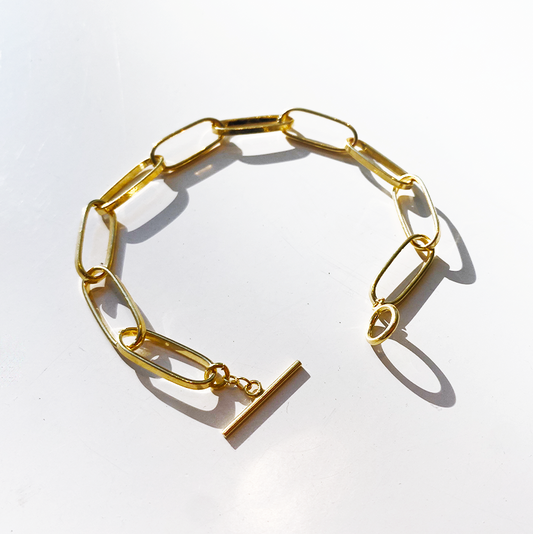 Boxy Oval Chain Bracelet